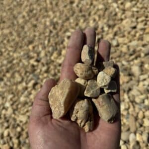 #4 egg rock decorative stone for dry creek beds, landscape borders, and water features in Alpharetta and Cumming, GA