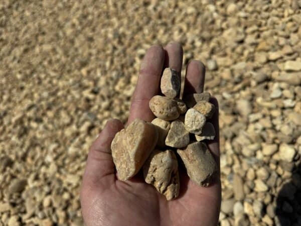 #4 egg rock decorative stone for dry creek beds, landscape borders, and water features in Alpharetta and Cumming, GA