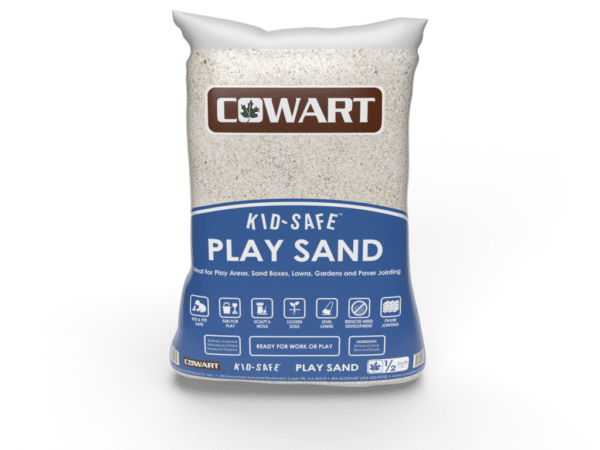 Bagged kid-safe play sand for playgrounds, sandboxes, and recreational areas in Alpharetta and Cumming, GA