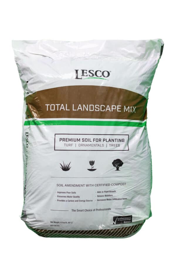 Bagged total landscape mix for flower beds, sod prep, and garden projects in Alpharetta and Cumming, GA