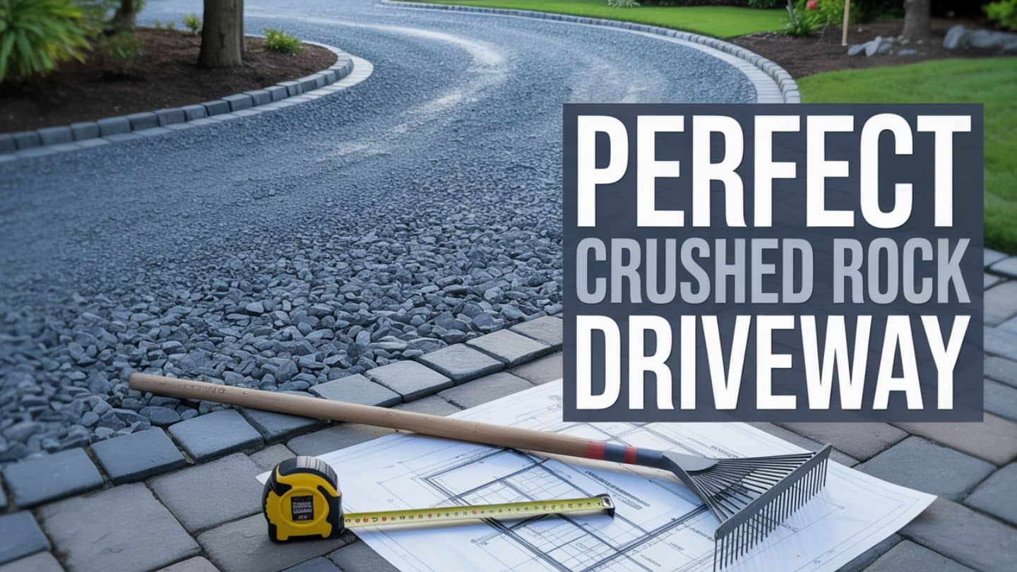 planning your perfect driveway layout with crushed rock in milton